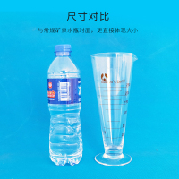 5ml(博美) 玻璃量杯250ml 带刻度量杯500ml 计量杯实验室锥形三角量杯1000ml