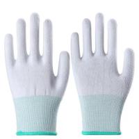 白色(12双) 弹性款男女均可用 均码 劳保手套夏季薄款耐磨工作尼龙线透气防晒男女礼仪劳动干活高弹贴