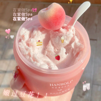 赵露思推荐√蜜桃冰淇淋磨砂膏身体乳嫩白全身去鸡皮烟酰胺沐浴露