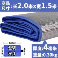 新款压纹厚4毫米2X1.5米 防潮垫加厚户外便携野餐布防水野餐家用帐篷单人宿舍睡垫地垫垫