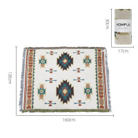 民族色 付款20天发货 HOMFUL皓风户外披毯野餐毯子地垫加厚便携露营野餐布沙滩帐篷垫子