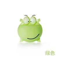 大眼蛙绿色(第二个半价) 卫生间儿童牙刷架免打孔壁挂式可爱七星瓢虫吸盘式卡通收纳置物架