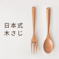 日式纯木[叉+勺] 便当饭盒袋日式帆布装手提包铝箔加厚保温袋上班族带饭餐包小学生