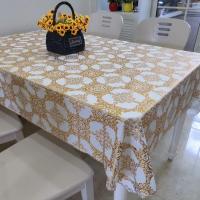 008烫金 50*60CM(床头柜布) 欧式pvc桌布防水防油防烫免洗餐桌布长方桌正方桌子布桌垫茶几布