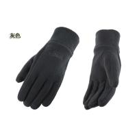 灰色 S 手套男士秋冬季青年情侣手套加厚男女士冬季骑行保暖户外抓绒手套