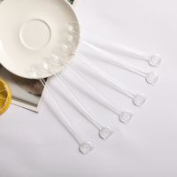 咖啡勺透明简装200支 一次性咖啡勺试吃实验塑料勺子蜂蜜调料品尝勺创意可爱咖啡搅拌棒