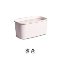 挂式[矮款杏色] 单个垃圾桶[无赠品] 厨房垃圾桶家用免打孔无痕贴垃圾桶橱柜门壁挂宿舍杂物分类收纳桶