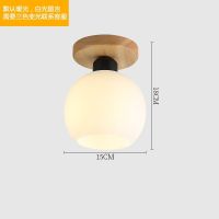 米白色 150平口 北欧原木简约玄关过道灯日式走廊楼梯衣帽间飘窗阳台入户吸顶灯具