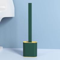 老款:翡翠绿 软毛硅胶加液马桶刷子无死角家用洗厕所挂墙式卫生间清洁神器套装