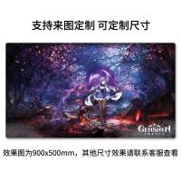 72-刻晴 60x30cm(3mm厚) 原神鼠标垫甘雨刻晴胡桃魈小号超大号电脑二次元桌垫键盘垫周边