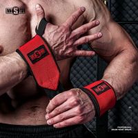 红色(两只装) S码小腕初学者和女运动员 健身护腕男弹力绷带加压手腕力量举卧推助力带硬拉训练绷带防扭伤