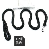 黑色1.2米 小号:[10-35斤] 狗狗牵引绳狗绳子2米3米狗链子遛狗P链金毛拉布拉多中大型犬用品