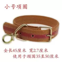 小号(单扣) 大号狗圈帆布双排扣项圈大型犬项圈 杜高 松狮狼狗藏獒狗狗项圈