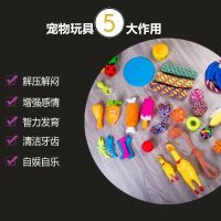 狗狗玩具耐咬幼犬磨牙发声球金毛泰迪逗狗玩具套餐宠物用品尖叫鸡