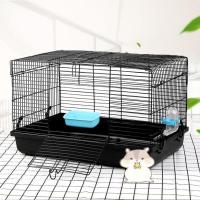 NG黑色47基础笼(送食盆水壶) 仓鼠笼子大超大60基础便宜别墅全透明47自由空间双人间平台全套装