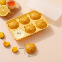 [萌贝熊]恩尼黄 乐扣乐扣蒸糕模具婴儿辅食模具可蒸宝宝烘焙工具家用硅胶米糕磨具