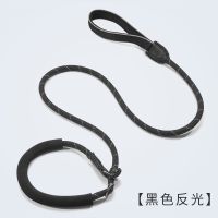黑色 S 多尼斯狗狗牵引绳小中大型犬项圈遛狗绳金毛P链训练防爆冲拴狗链