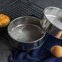 15cm直径60目铁质面粉筛 不锈钢 面粉筛 糖粉筛子超细半自动商家用手持厨房烘焙圆形过滤