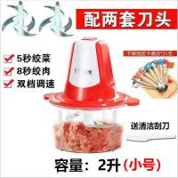 2L标准款[2副刀] 鑫昌泰绞肉机电动家用绞菜碎肉机多功能料理机打蒜蓉辅食绞馅机器