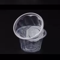 250梅花100个 塑料杯 一次性布丁杯 果冻杯 龟苓膏碗 双皮奶碗 鲜奶吧 250ml