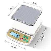 电池款10公斤/1克加5号电池加碗 精准电子秤家用充电厨房秤精准0.1g烘培称克称10公斤/1克食物称重