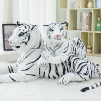 白色老虎 25厘米 老虎毛绒玩具仿真大老虎公仔布娃娃东北虎玩具靠枕儿童生日礼物