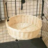 圆形原色裸窝 S-小号(建议5斤左右) 藤编猫吊床猫笼吊篮夏窝四季通用可拆洗吊窝秋千夏季猫咪用品