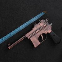 中号(不礼盒支架) 单火机 创意个性充气防风打火机摄影道具大号金属模型摆件不可发射1:5