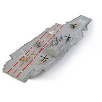 45CM航母(配如图6飞机) 静态成品航空母舰航母模型船模带战斗机直升机儿童军事玩具礼物