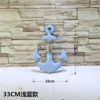33CM(01款) 地中海船锚装饰锚挂饰背景房间墙面挂件海洋主题陈列壁饰装饰品