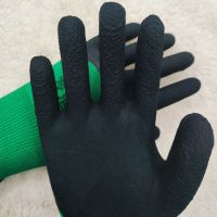 发泡王(绿色) 6双装 (6-24双)轮胎橡胶劳保手套耐磨防滑柔软透气建筑工地防护发泡手