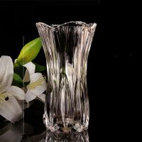 加厚20cm白菜 花瓶 加厚客厅插花摆件水培富贵竹百合落地花瓶大号玻璃透明花器