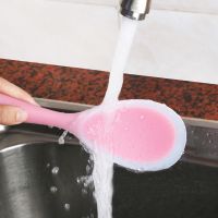 透明加粉色 德国硅胶饭勺耐高温家用厨房烹饪用具不粘米饭铲子不伤锅底易清洗