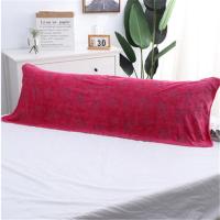 玫红玫瑰120*53 迷几双人枕巾1.2m 长枕头巾1.5米 大号加长情侣1.8米简约家用烫花