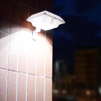 方形款 白色壳白光 太阳能壁灯户外庭院灯家用花园别墅景观装饰照明围墙灯防水小夜灯