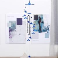 四管海豚 创意简约金属吊饰品卧室内小挂装饰配件守护闺蜜情侣礼物阳台风铃