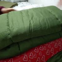 特价4斤不可拆卸100*200 褥子 军绿色棉被子军训用学生宿舍工地单人棉被褥子