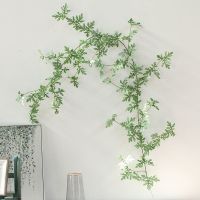 雏菊叶藤无花(1.8米) 仿真雏菊假花藤条藤蔓挂壁饰品管道室内缠绕遮挡家居墙壁装饰花藤