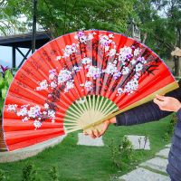 小号 29 装饰扇风梅花工艺大折扇子影楼壁饰道具超大挂扇婚庆摄影扇子
