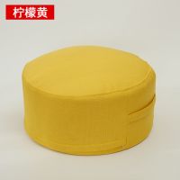 柠檬黄 直径36厚度10CM 亚麻坐垫蒲团坐墩榻榻米增高加厚公分可拆洗家用地毯地板小圆凳