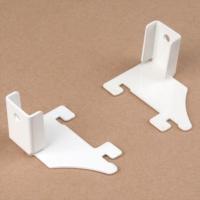 白色左右托 一对 超市货架横梁配件方管左右托横杆卡挂接头手机配件展示架挂钩托臂