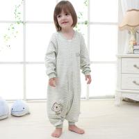 小狗彩棉睡袋绿色 80码建议身高75-85cm 宝宝睡袋睡衣春夏薄款婴儿童分腿睡袋夏季单层彩棉防踢被神器