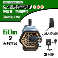 无线领夹话筒 芝声E208无线麦克风小蜜蜂二胡笛子葫芦音响扩音器2.4G拾音器话筒