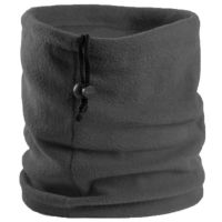单层摇粒绒款深灰色 围脖男冬天保暖加厚护颈椎脖套韩版百搭围巾骑行防寒围脖一体帽子