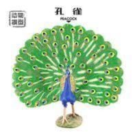 仿真鸟类动物模型飞禽孔雀开屏模型实心静态儿童玩具塑胶装饰摆件 仿真鸟类动物模型飞禽孔雀开屏模型实心静态儿童玩具塑胶装饰摆