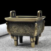 鼎青铜色 鼎香炉家用供神室内供奉供佛檀香香炉香薰炉藏香线香炉仿古鼎摆件