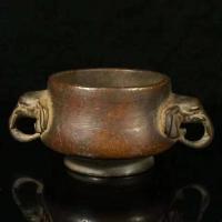 大象香炉 旧货市场老铜香炉古董捡漏古玩铜器农村怀旧老物件香薰炉工艺品