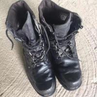 鞋底磨损小鞋面不好 34 旧的作战靴 靴子 旧鞋耐磨 劳保靴 春秋户外 工靴 战术靴 训练鞋