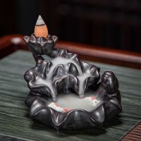 约60粒+[荷塘月色] 混合 《特价送香炉》倒流香塔香檀香室内卧室香薰炉厕所除臭驱蚊除异味