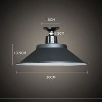 直径30cm吸顶款 工业防水灯照明门外大门灯挂灯家用围墙灯工矿led塔吊灯户外店铺